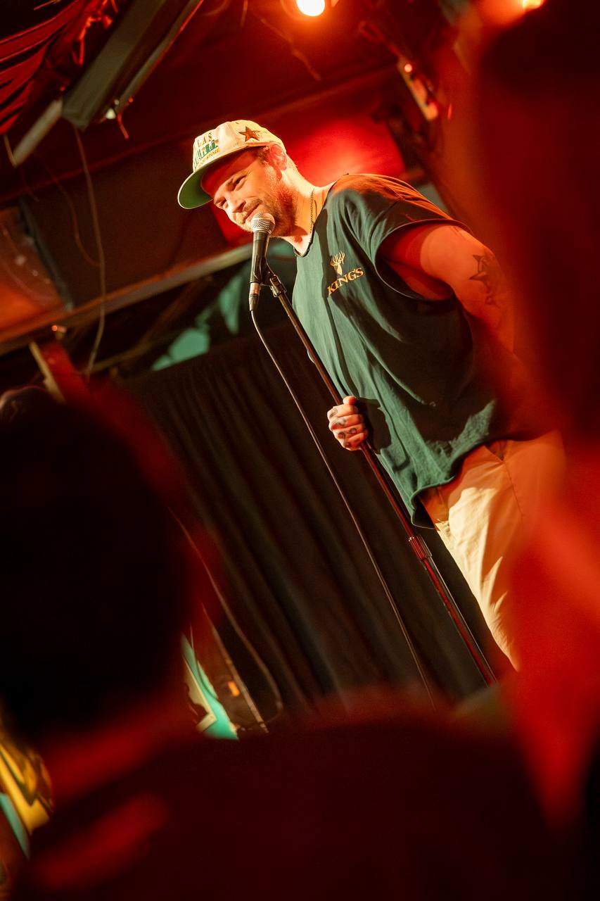 Joey Johnson on stage
