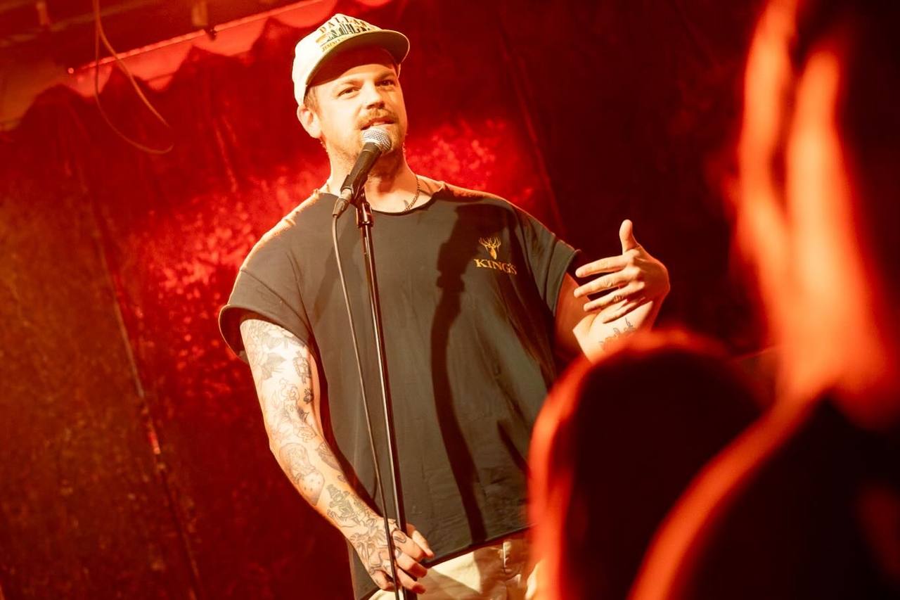 Joey Johnson on stage